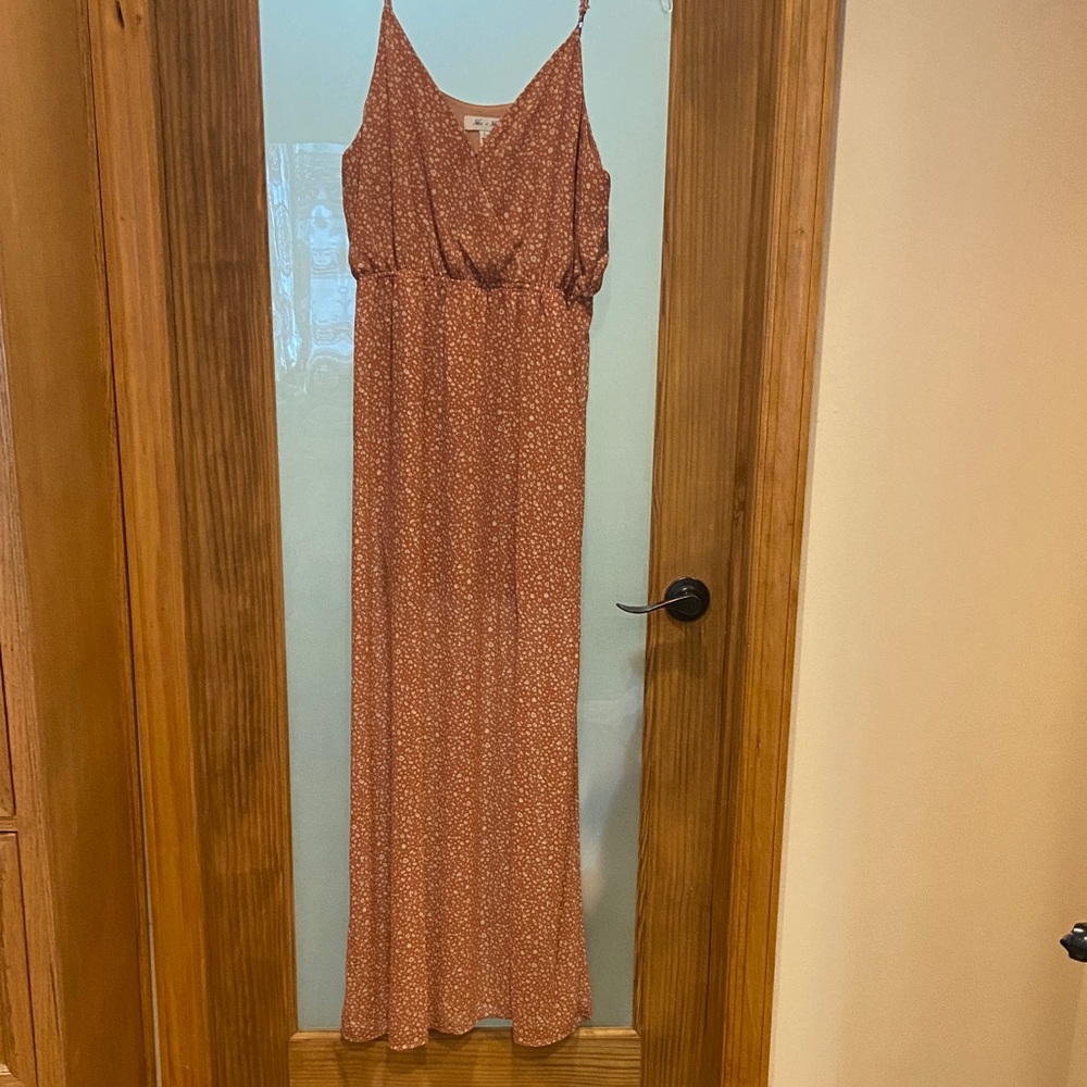 She + Sky Rust Maxi Dress